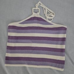 Striped Halter Top