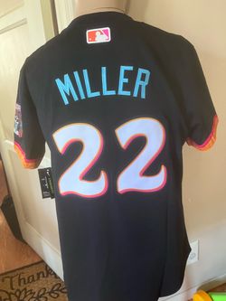 San Diego padres city Connect baseball jerseys Miller#22 buttons down size Small to 4XL.