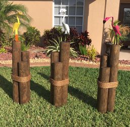 Outdoor patio tropical nautical decorations