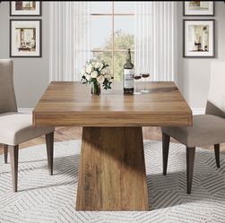square wood dining table