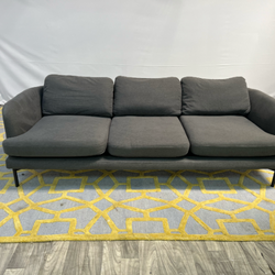 ( Delivery Available ) Castlery Pebble Dark Gray Sofa