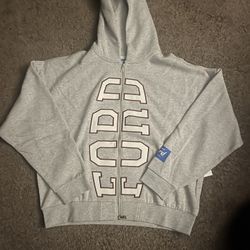 Grey Ford Full Zip Hoodie