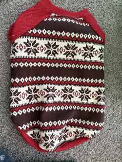 New M Dog Christmas Sweater 