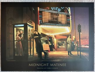 “Midnight Matinee” Chris Consani - Marilyn Monroe Elvis Dean Bogart Poster 24x32
