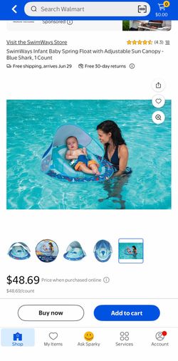 Swim ways infant float canopy