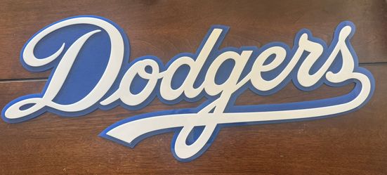 Dodger Acrylic Sign 3 Feet Long 