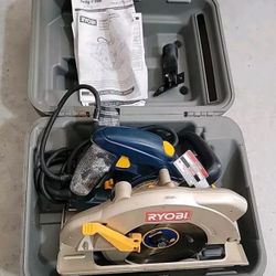 Ryobi 120v 14amp 7 1 4 Circular Saw CSB141LZ With Laser With Case Corded Tool for Sale in Pompano Beach FL OfferUp