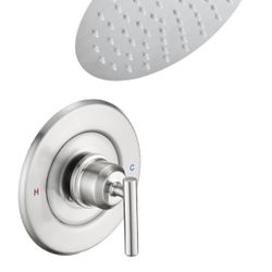 Replacement for Moen Shower Faucet Trim Kit, 8" High Pressure Rain Showerhead, Shower Handle& Tub Spout, (Valve& Catridge Not Inclued), Brushed Nickel