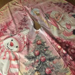  New Pink Christmas Tree Skirt