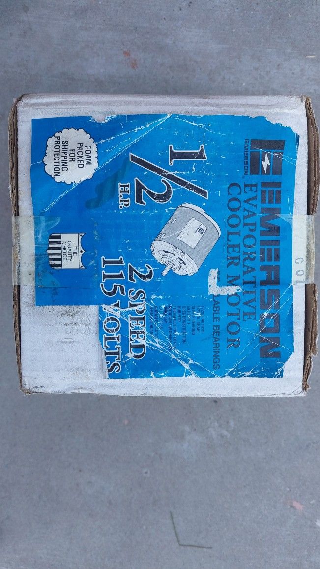 1/2 HP 2 Speed Motor Cooler Ac. NEW