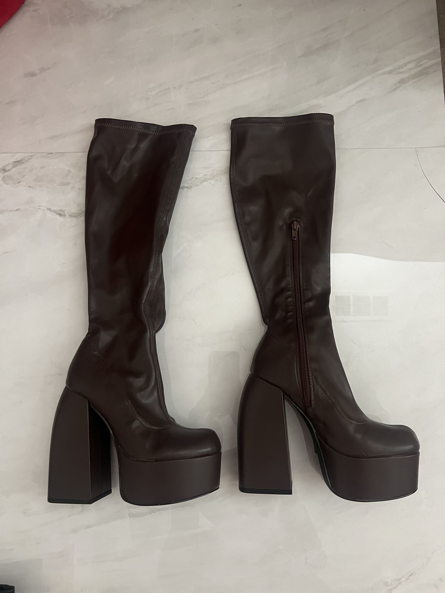 Shein Cuccoo Brown platform boots