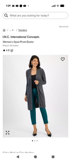 INC Long Cardigan (L)