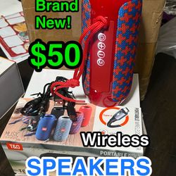 🔊 Brand New Portable Wireless Bluetooth Speaker (Orange+Blue plus Design) 🔥