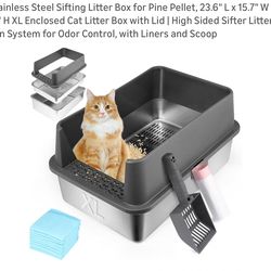 Stainless Steel Sifting Litter Box