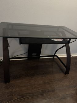 Modern Glass Office Computer Desk