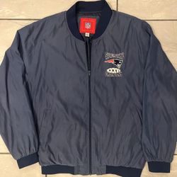 Superbowl XXXVI 36 Champs Vintage 2002 Jacket Men Large Navy Blue NFL Patriots