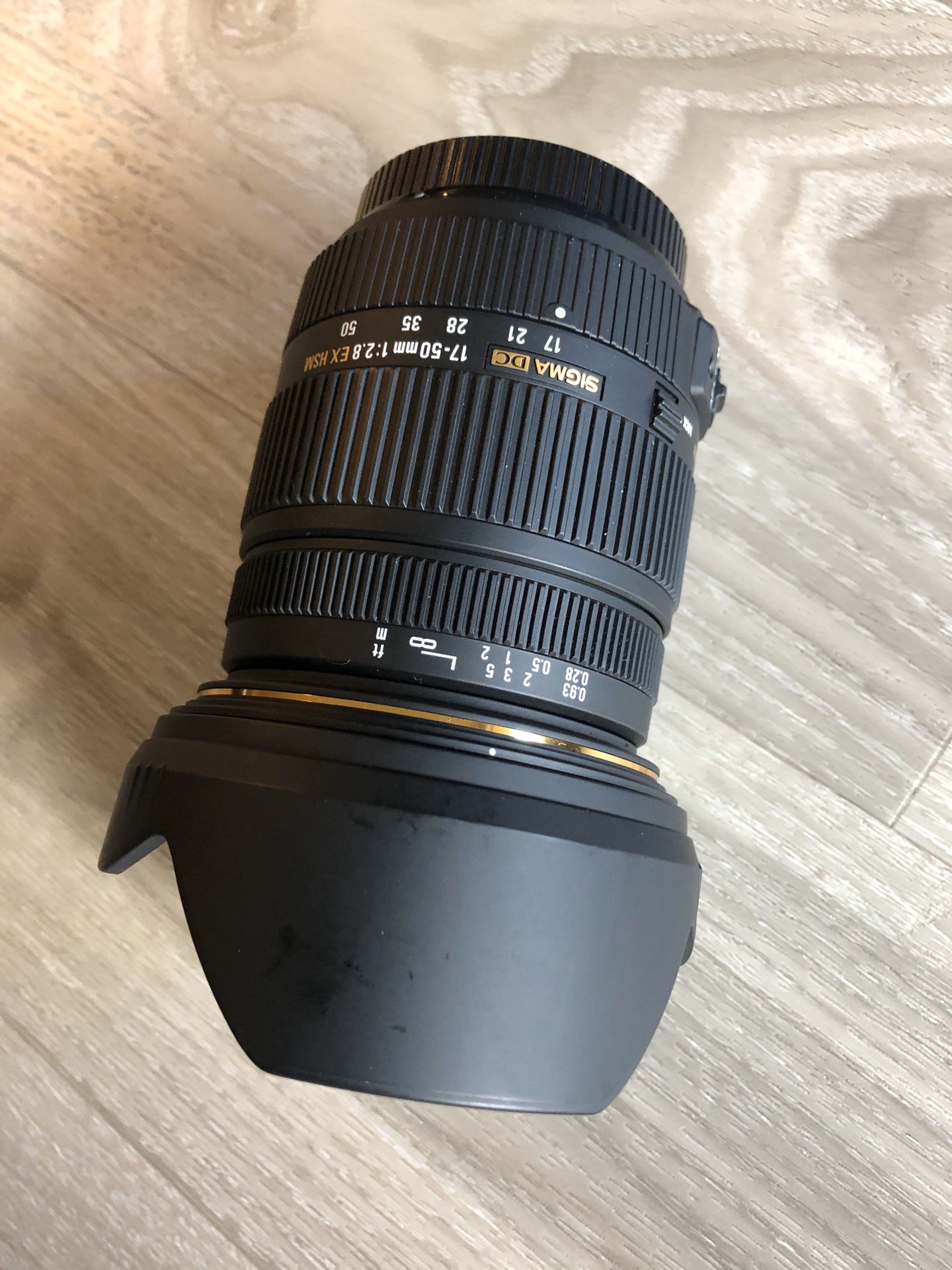 Sigma 7-50mm f/2.8 EX HSM Sony A mount lens