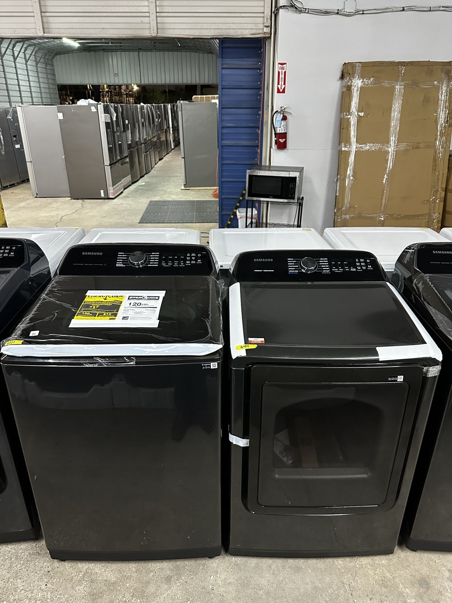 ✨ BRAND NEW SAMSUNG BLACK STAINLESS 5.4 CU FT WASHER & DRYER SET✨ DELIVERY ✨ WARRANTY✨