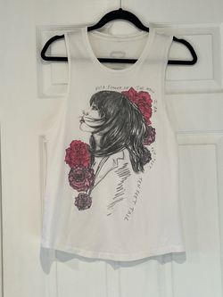 Carly Rae Jepsen Tank Top with Floral Art