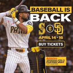 Padres Puffer Vest Mariners