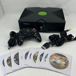 Original Xbox Console Bundle with 10 Games Microsoft