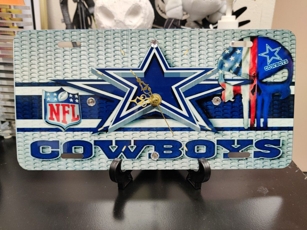 Dallas Cowboys License Plate Clock for Sale in San Benito, TX - OfferUp