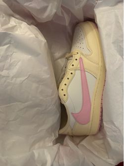 Jordan 1 Low Travis Scott Shy Pink Size 10.5