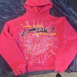 Sp5der P*nk Hoodie Pink 