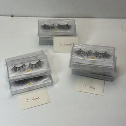 Lot of 10 False Eyelashes Mixed Styles LD07 LD09 LD20 New Storage E-12