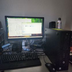 HP ProDesk 600 Desktop PC With 22" HD Monitor Windows 11 16GB RAM