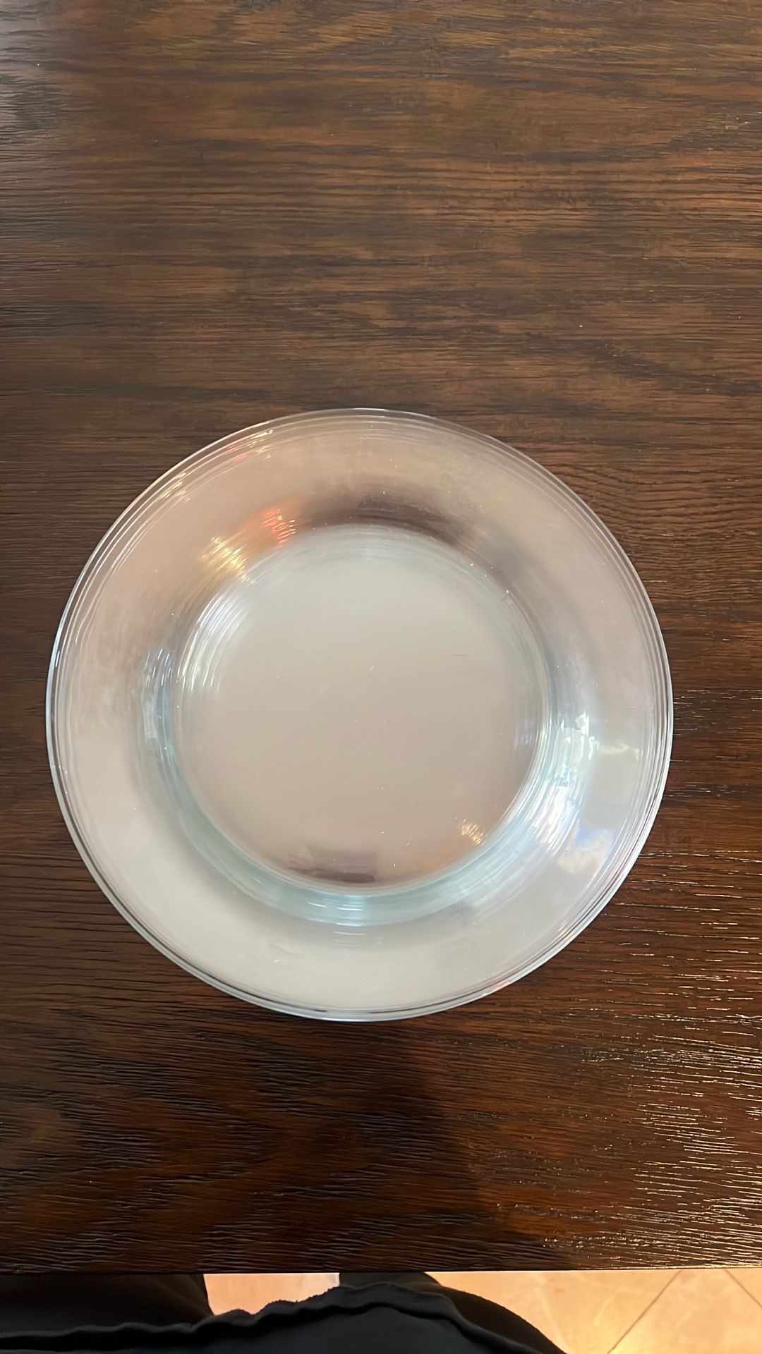 Clear glass plates
