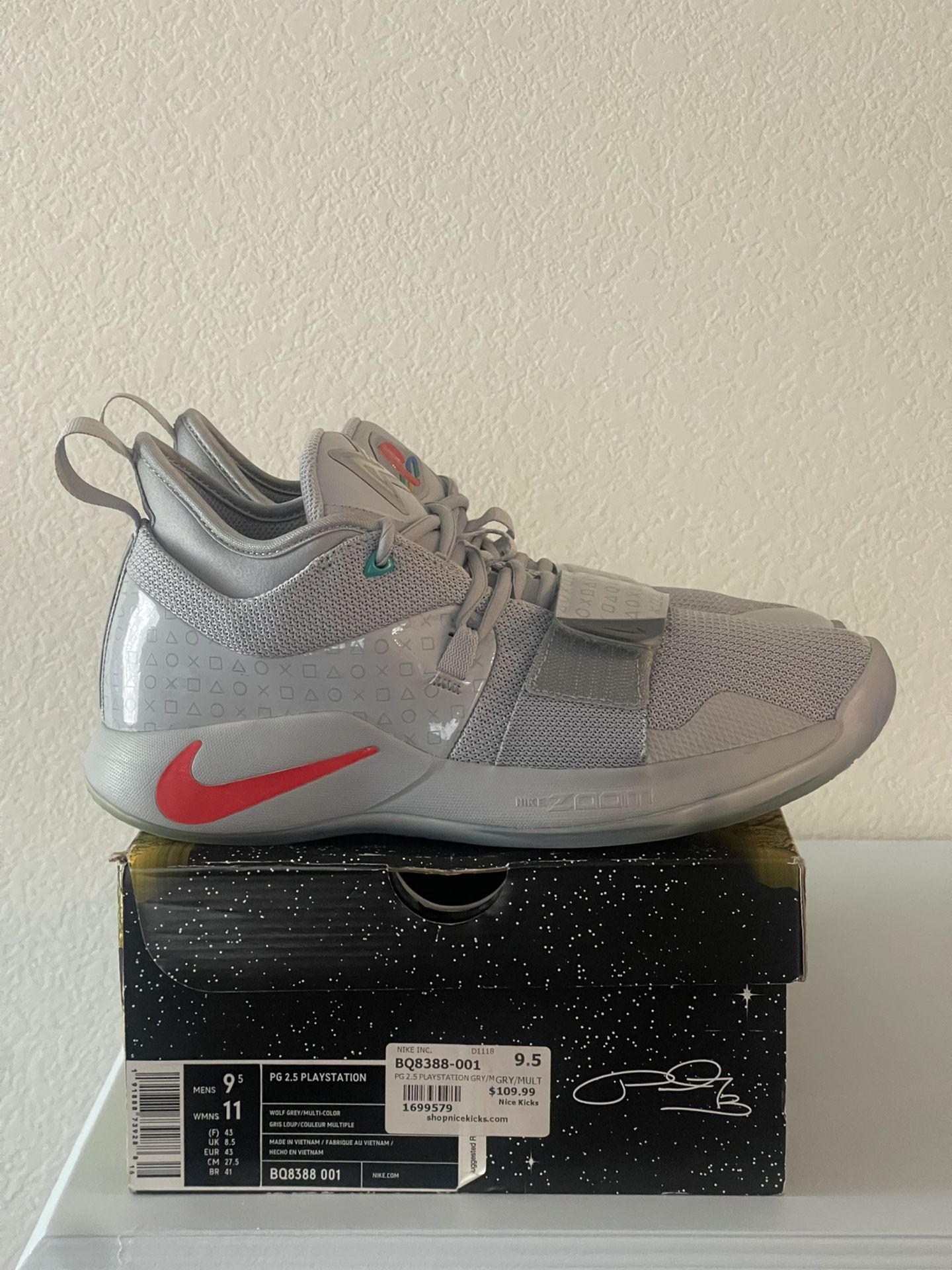 bezig het kan Email Nike PG 2.5 Playstation Wolf Grey for Sale in Dallas, TX - OfferUp