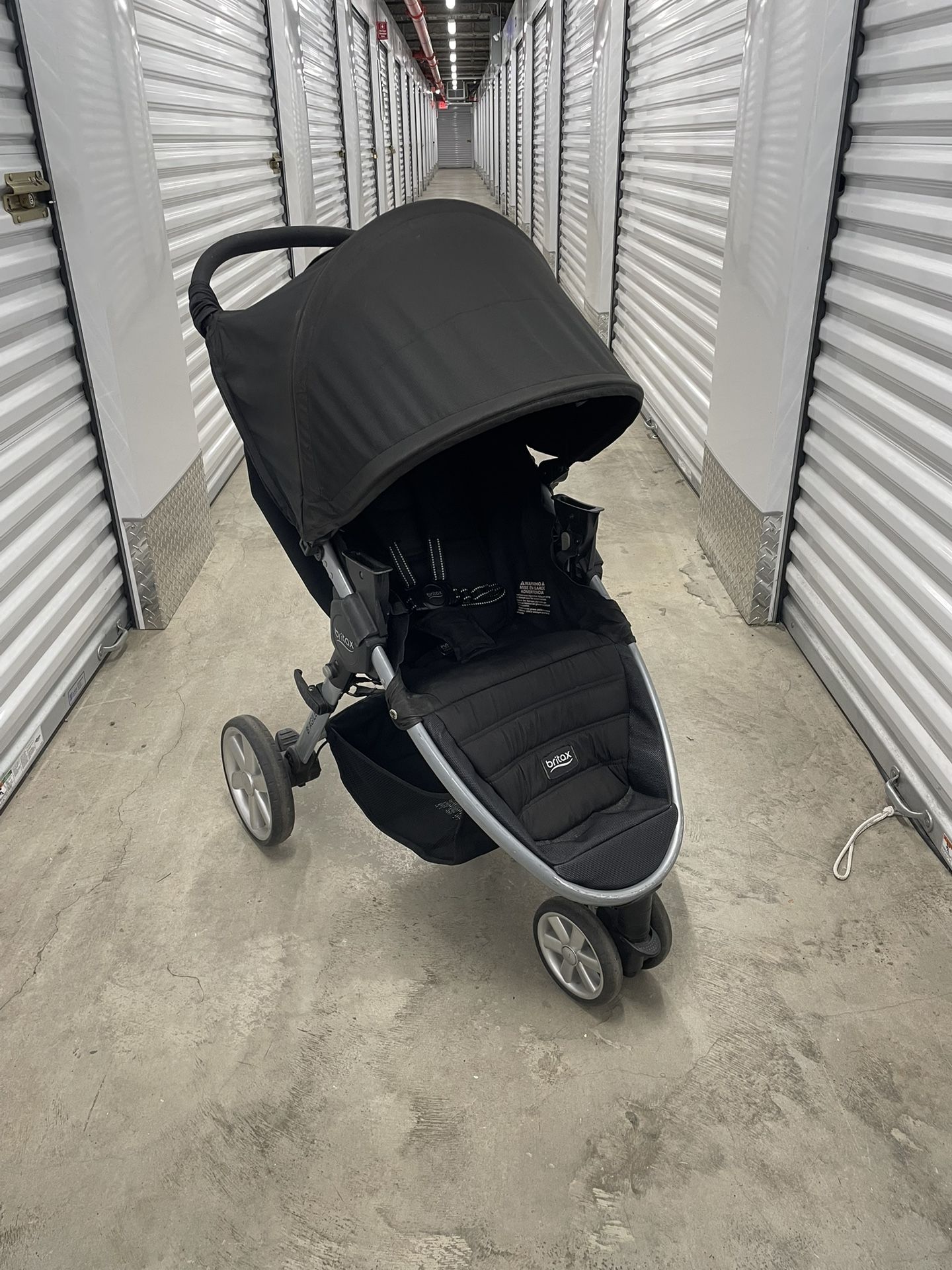 Britax B-Agile Lightweight Stroller, Black - One Hand Fold, Large UPF50+ Canopy, All Wheel Suspension