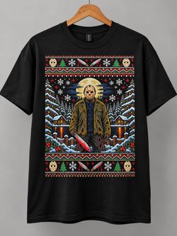 Jason Vorhees Custom Christmas Style T-Shirt