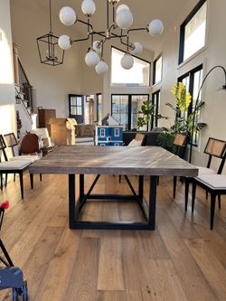 Large 5x5 Square Heavy Wood Table