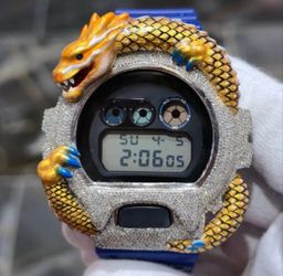 Custom G-Shock Digital Watch Dragon Edition