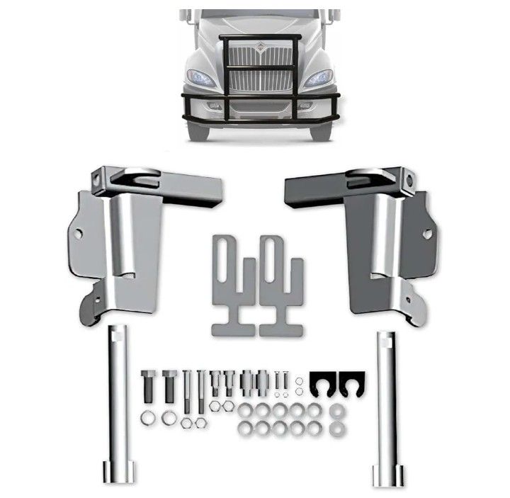 Bumper Deer Moose Brush Guard Brackets Mounting Hardware Set for International Prostar