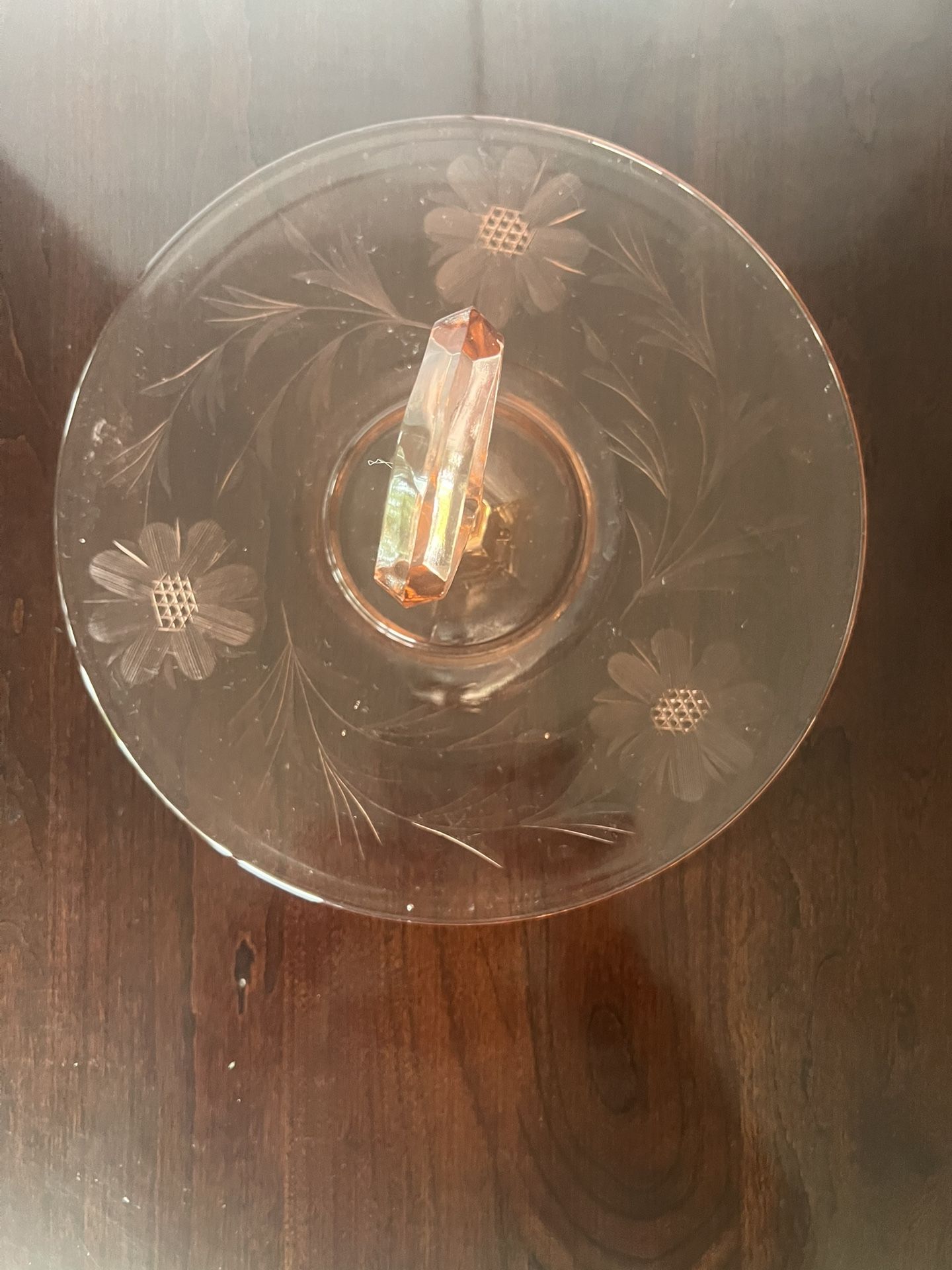 Beautiful Antique Pink Depression Glass Serving Piece Kitchen & Dining
