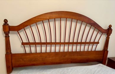Ethan Allen Country French Wheatback Queen Headboard