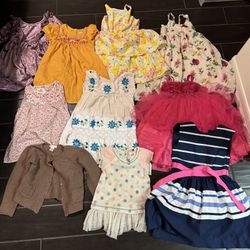 Girl Dresses Size 2 To 7/8