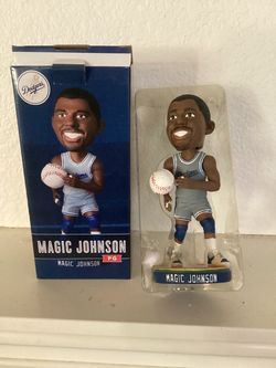 Magic Johnson LA Dodgers Bobblehead with Box