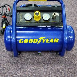 Goodyear Air Compressor 2gal, 125 Max Psi, 58 dBa Quiet (Muy Silencioso)