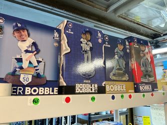 Huge Giant Foco Bobbleheads Sale. Saturday October 17th from 11:30am to 5pm. Foco Dodgers, Lakers and Rams