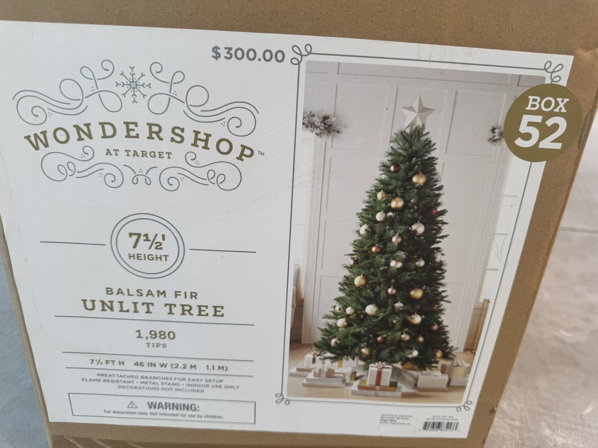 2 Brand New Balsam Fir 7.5 Height Christmas tree 