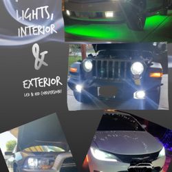 Car Headlights Led And Hid 