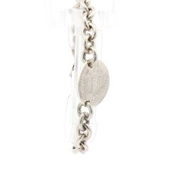 Ladies Tiffany & Co. 7-inch Silver Link Tag Bracelet 11058453