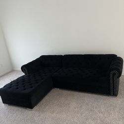 Royal Black Sectional 