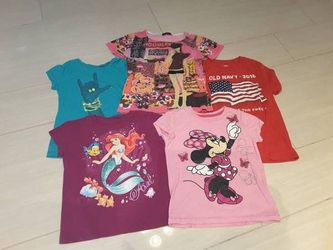 Girl’s T-Shirts Size M Bundle (5 Pieces)