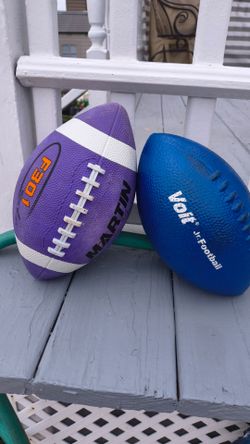 Two different kind of footballs