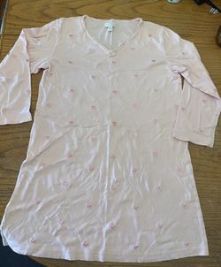 Women’s Pajama Hearts Pink Pajama Gown Size M In Great Condition
